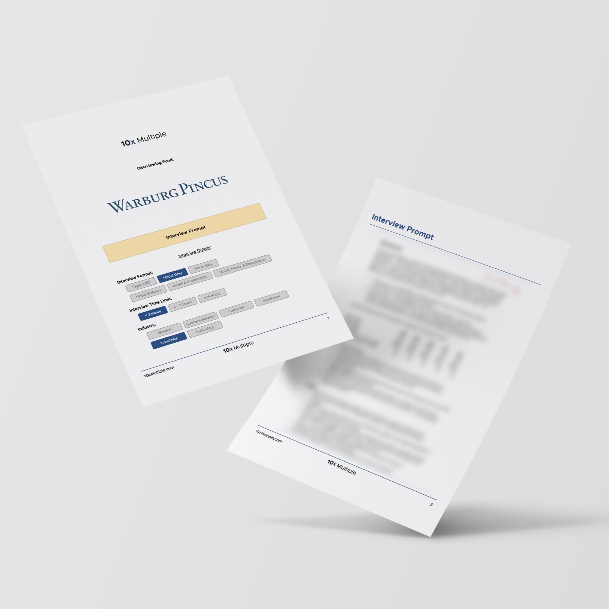 Private Equity Interview Questions PE Practice Mega Fund Warburg Pincus Interview - 10x Multiple